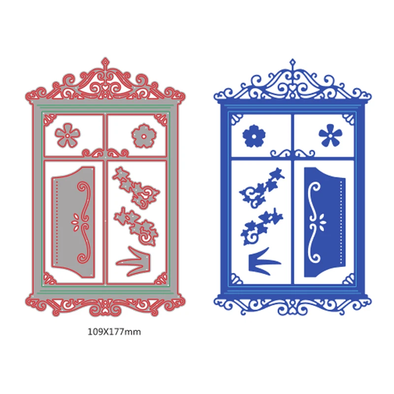 7 высечек в комплекте Необычные высечки для окон изготовления открыток изящные