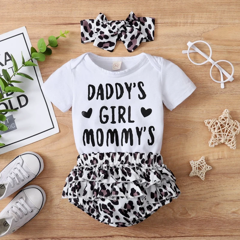 

3pcs/Set Summer Baby Boy Short Sleeve Letter Print Romper Tops Camouflage Shorts Hats Outfits Clothes