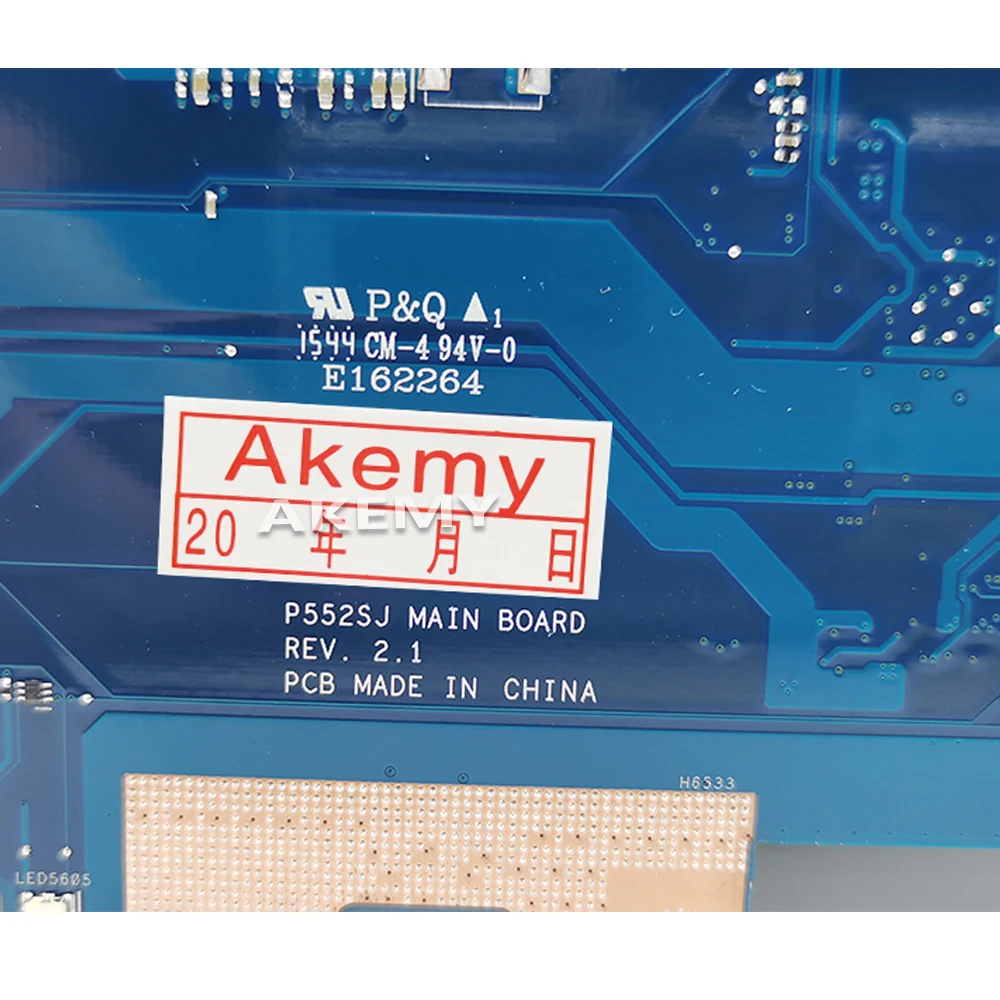 Akemy для For Asus P552SJ PU552SJ PRO552S P552S P552SA материнская плата ноутбука протестирована 100%