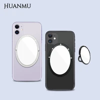 mirror finger ring stand multifunctional mobile phone holder exquisite single sided makeup mirror phone accessory decoration
