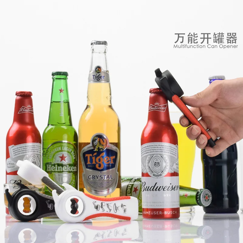 Креативная открывалка для пива и соды многофункциональная пластиковая пять в