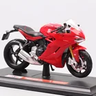 Модель мотоцикла Maisto 1 18 Ducati SuperSport S, Литые и игрушечные автомобили, гоночный велосипед, миниатюрная модель хобби, подарок для коллекционеров, красная коробка