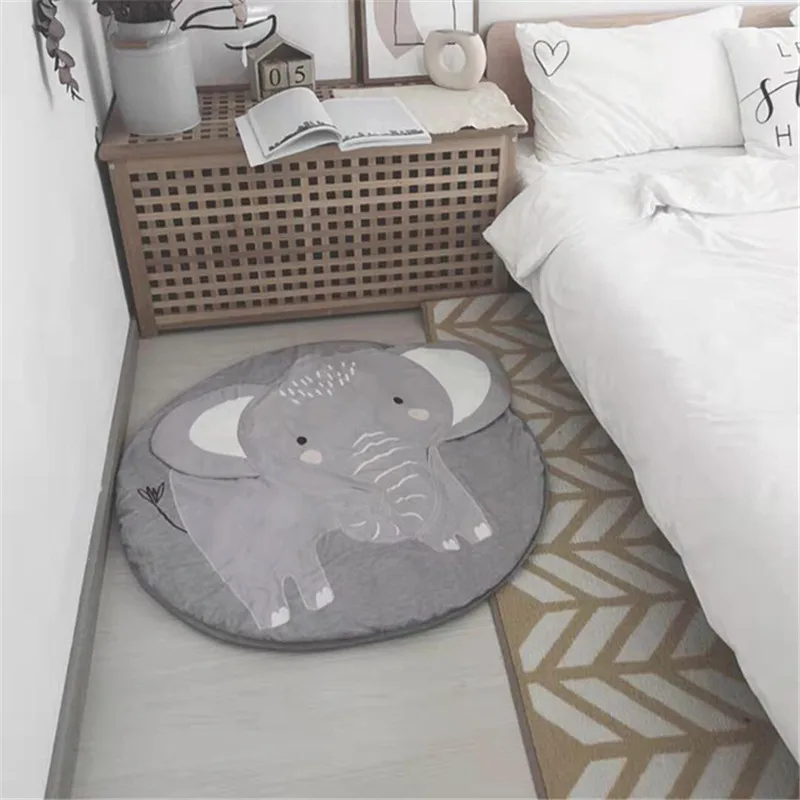 Детский ковер для детской комнаты детский игровой коврик круглый мультяшный