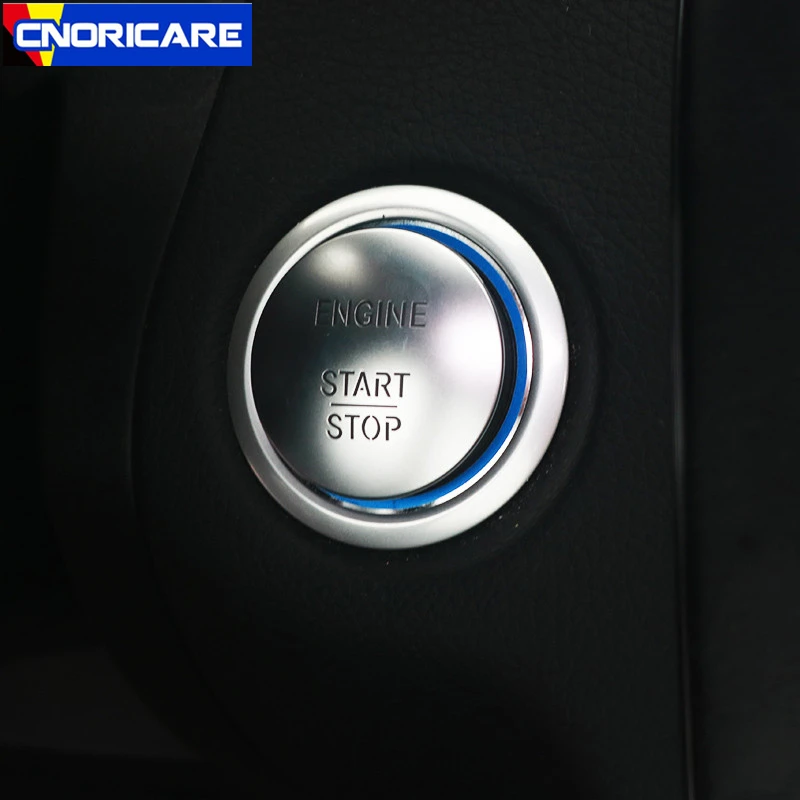 Автомобильный ключ для запуска украшения круга наклейка отделка Mercedes Bnez GLK CLA GLA CLS