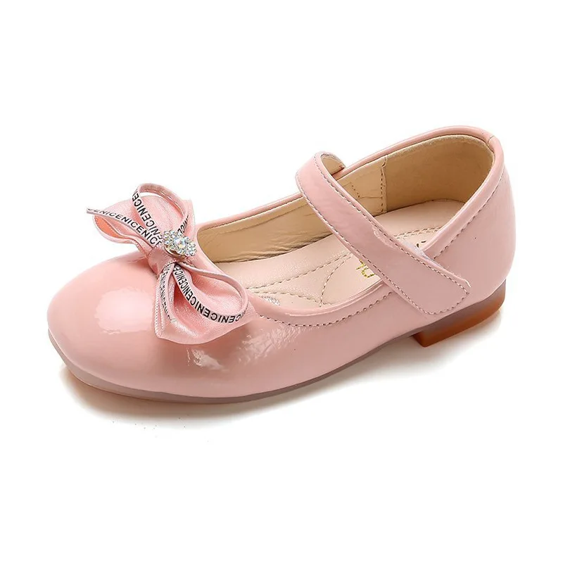 

Детские Вечерние туфли на плоской подошве; Платье для девочек; Модные танцевальные туфли с бантом; Осенняя детская кожаная обувь; От 3 до 12 ле...