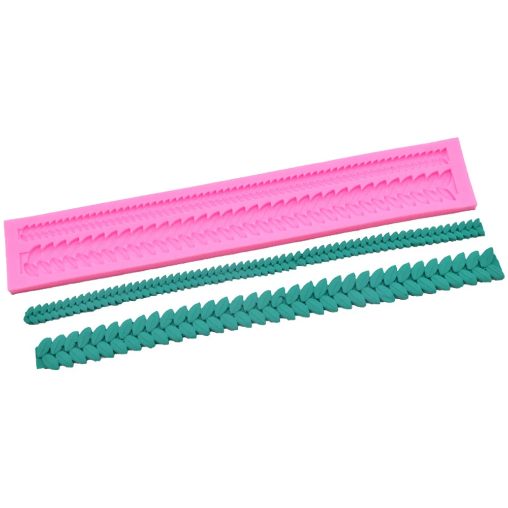 3D помадка силиконовая форма веревка формы для украшения торта в виде листьев