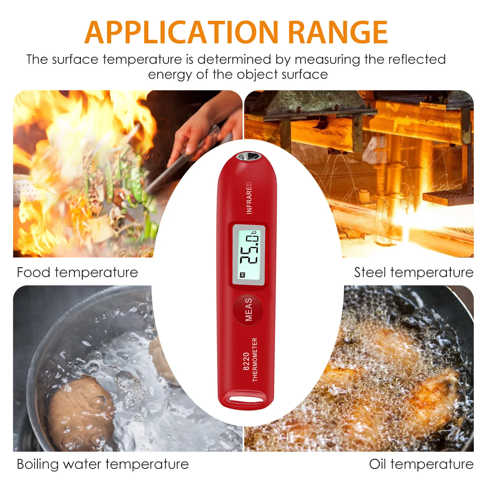

GM320S Industrial Thermometer Infrared Temperature Tester Small Light And Easy To Carry