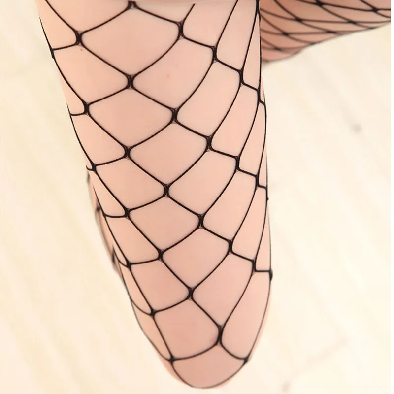 

2021 fishing net socks JK women's thin black silk hollow net red bottom socks spring and summer thin