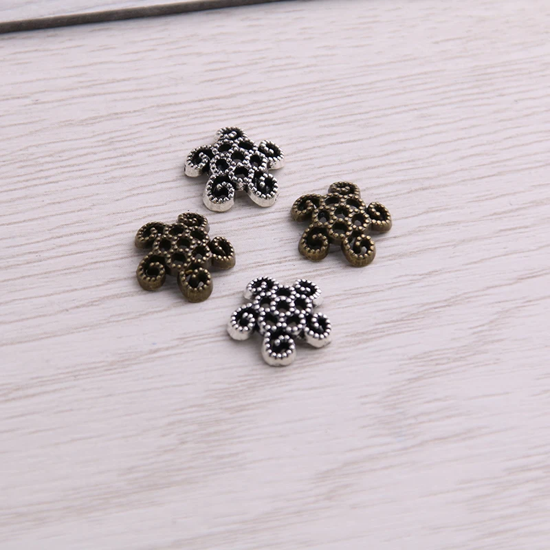 Милый Колокольчик, 120 шт., 4*12*12 мм, двухцветные шапочки для бусин, Очаровательные Полые маленькие подвески в виде цветов, ювелирные аксессуары, подвески «сделай сам»