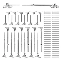 12 pack t316 stainless steel cable railing kits fit 18inch stainless steel wire rope cable for cable railing systems