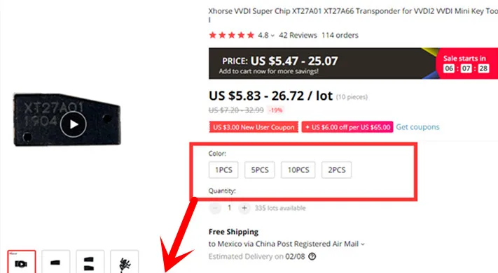 Xhorse VVDI супер чип XT27A01 XT27A66 транспондер для VVDI2 VVDI мини ключ инструмент