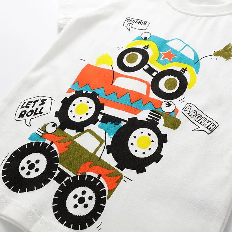 Футболки новый дизайн для маленьких мальчиков милые футболки с героями