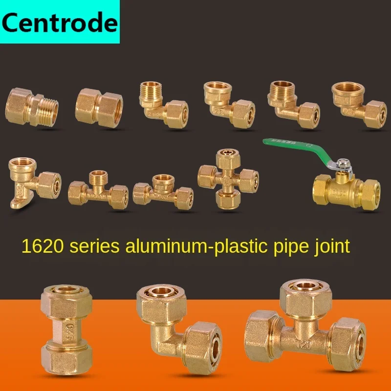 pipe fittings Aluminum plastic direct 1620 * 1/2IN 3/4IN solar water heater joint accessories tee elbow | Обустройство дома