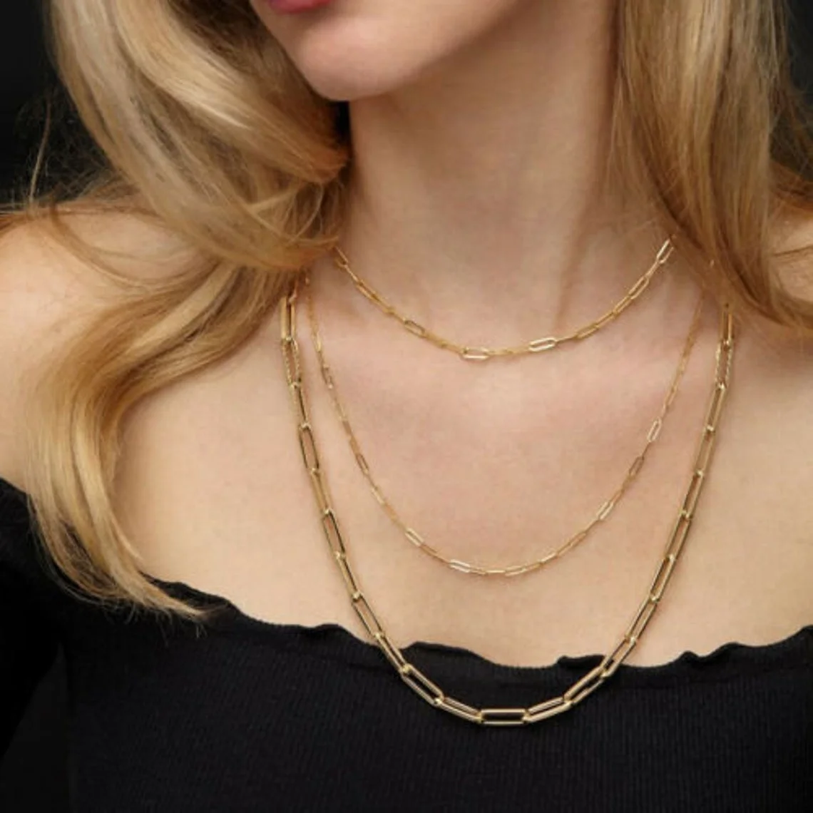 

Azone Stainless Steel Elegant Hollowout Geometric Pendant Chain Necklaces Fashion Jewelry Accessories Friends Gifts