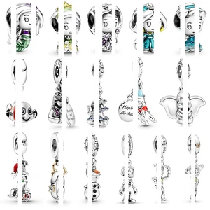Top Sells 925 Silver Toy Story Mermaid Princess Beads Suitable For Original Pandora Bracelets Womens Diy Charm Jewelry