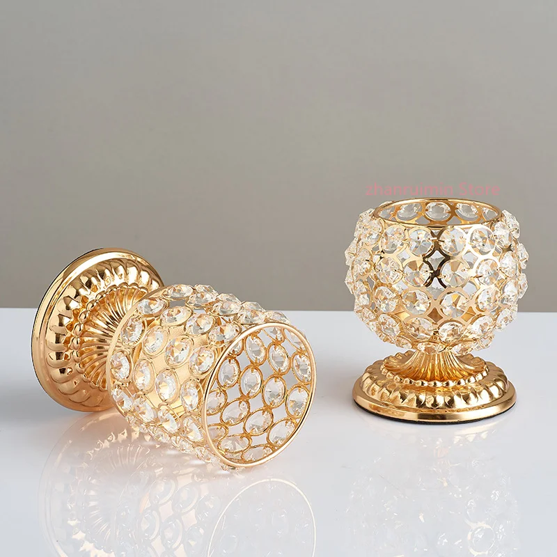 

Creative Hollow Out Orb Crystal Candle Holder Valentine's Day Christmas Candle Holder Home Party Decoration Gift Wedding Items