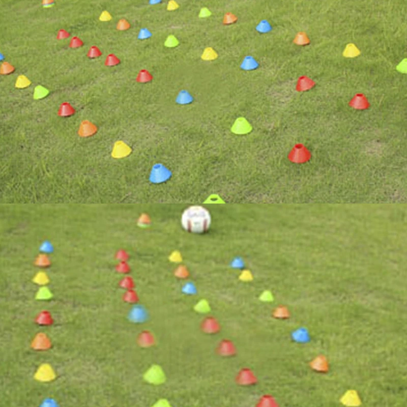 

New 5pcs Soccer Training Sign Dish Pressure Resistant Cones Marker Discs Marker Bucket Sports Accessories