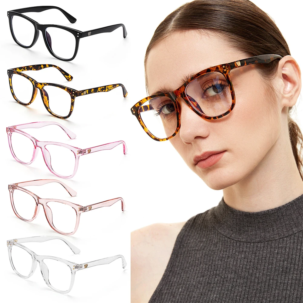 

Unisex Blue Light Blocking Glasses Clear Lens Computer Goggles Optical Spectacles Eyeglasses Round Eyewear Gaming Glasses