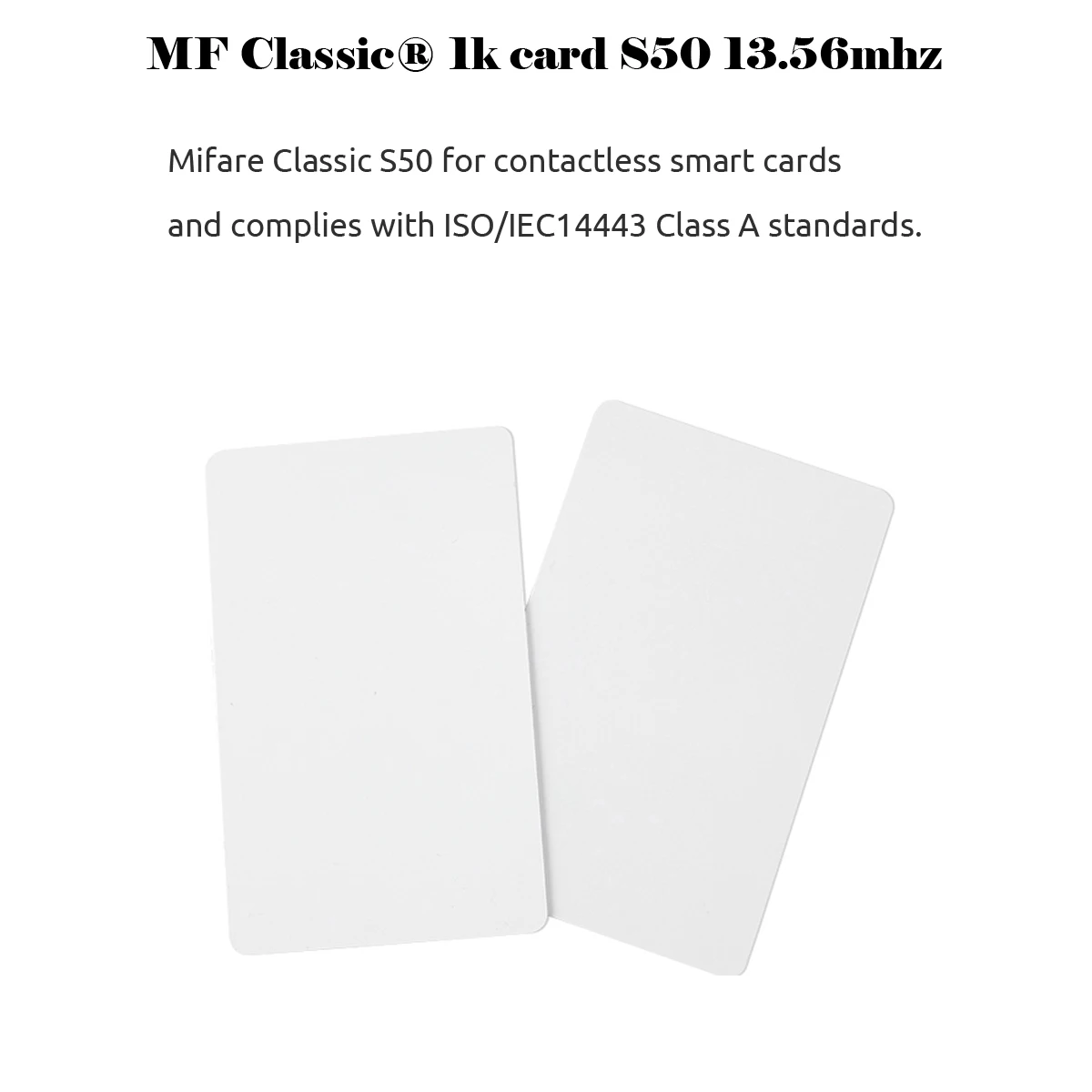 1000 шт./лот RFID карты 13 56 МГц IC MF S50 Классический 1K M1 близость смарт 0 8 мм для системы