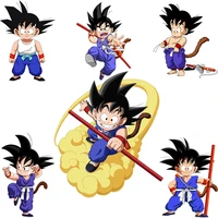 dragon ball japan z goku clothing thermoadhesive for kids diy childrens clothing heat transfer patch for boys christmas gifts