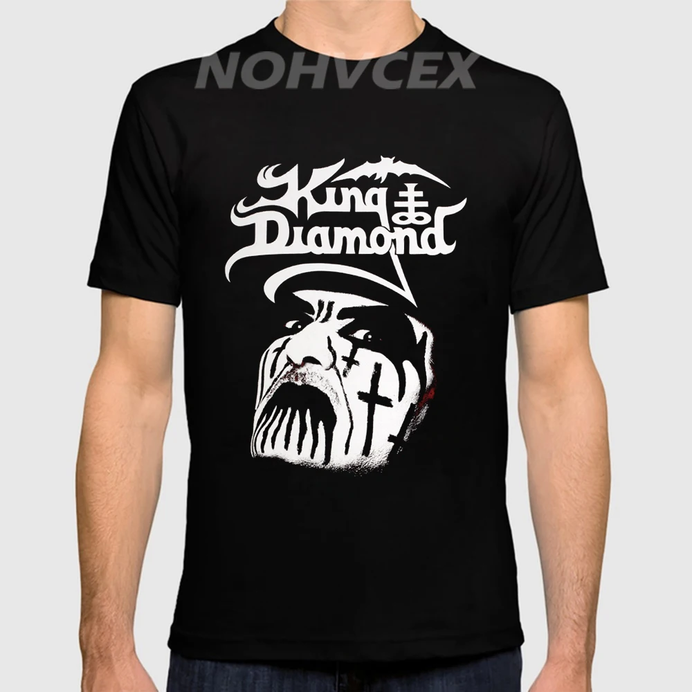 

Summer T Shirt O-neck short sleeve top clothing funny cotton hip-hop King Diamond Logo custom design t shirts