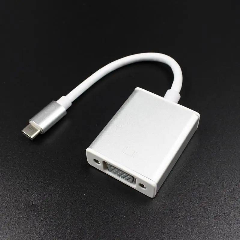 

USB 3,1 Тип C к VGA адаптер USB-C мужчина к VGA 1080p Женский конвертер