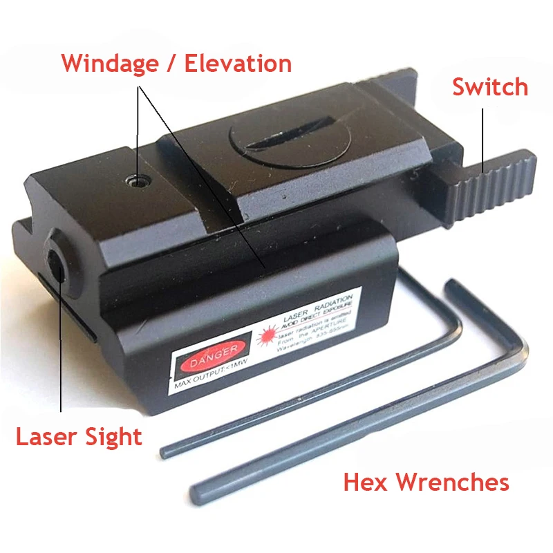 

Glock Pistol Waist Holster Light Bearing Gun Case For Glock 17 19 22 23 31 32 + Mini Red Dot Laser Sight For 20mm Rail Gun