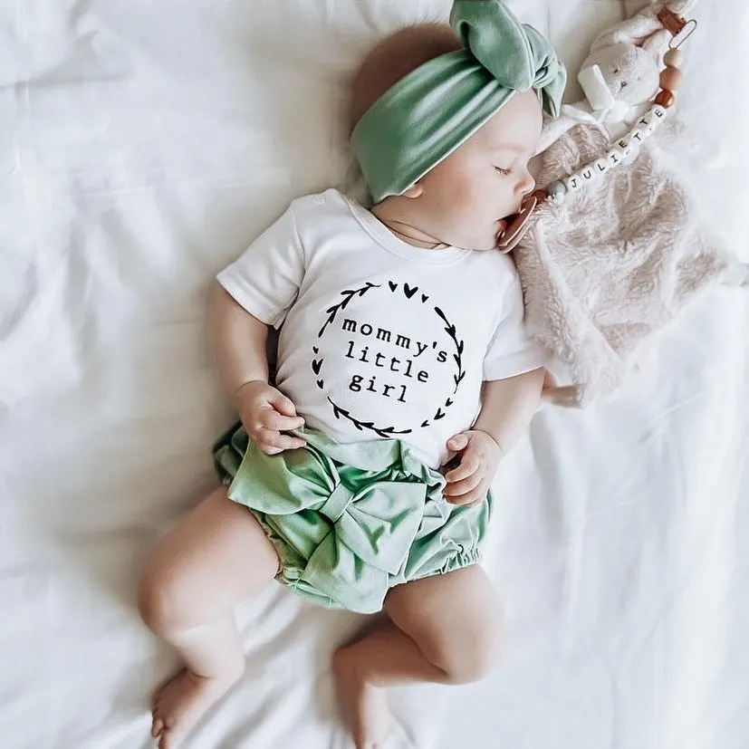 

Для новорожденных, модный костюм для маленьких девочек из 3 предметов, комплект одежды с буквенным принтом Новое поступление боди с коротки...