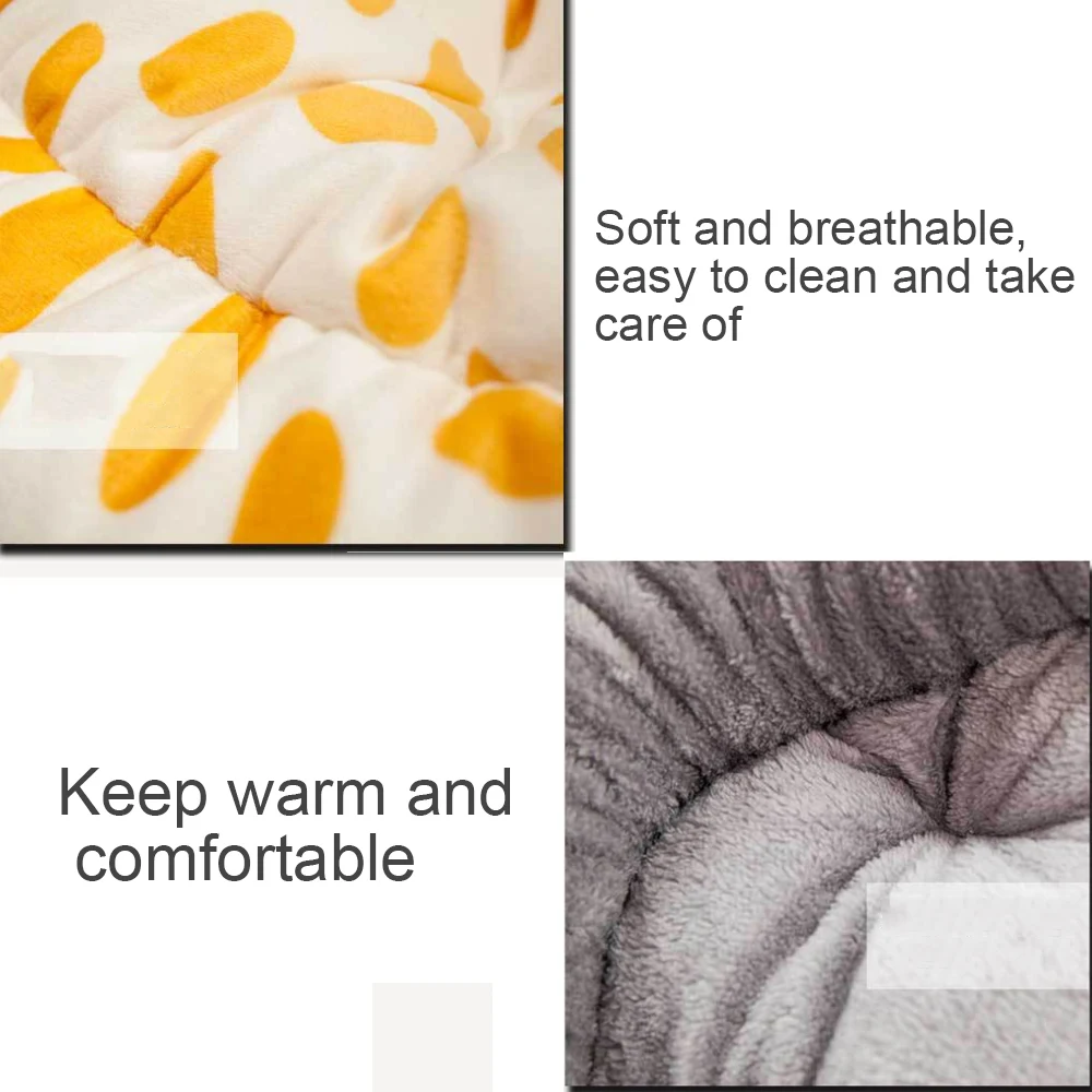 Кровать для домашних животных кошек и собак зимняя согревающая кровать моющееся