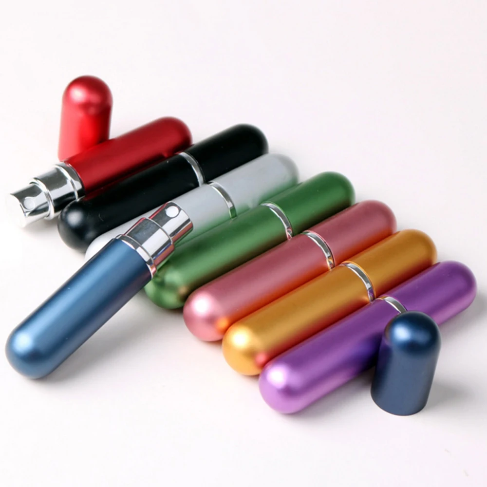 5ml Mini Refillable Portable Empty Atomizer Perfume Bottle Scent Pump Spray Case Travel Containers Airless Random Color |