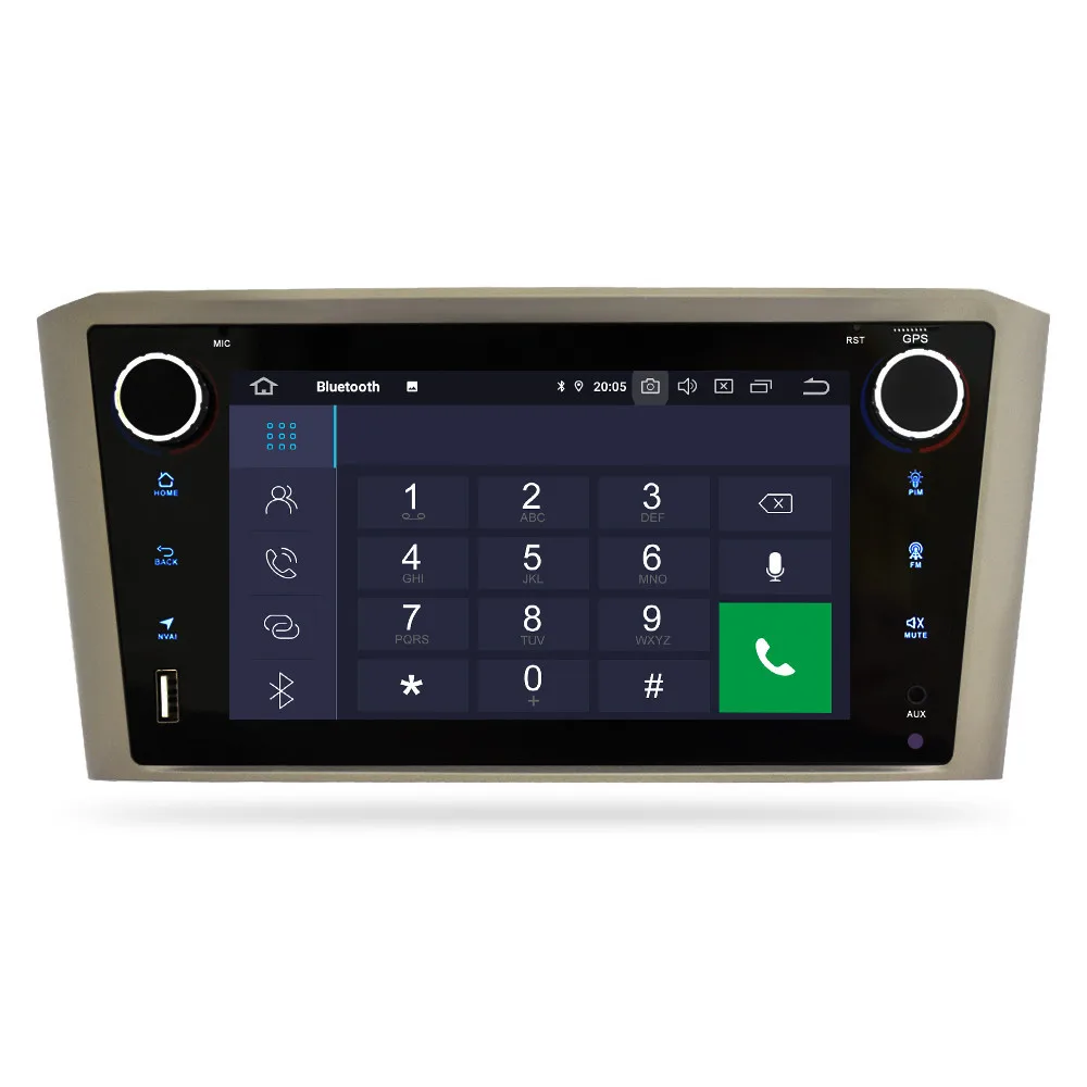 Android 9,0 автомобильный Радио dvd-плеер навигация для Toyota Avensis T25 2003-2008 gps стерео wifi Bluetooth мультимедиа