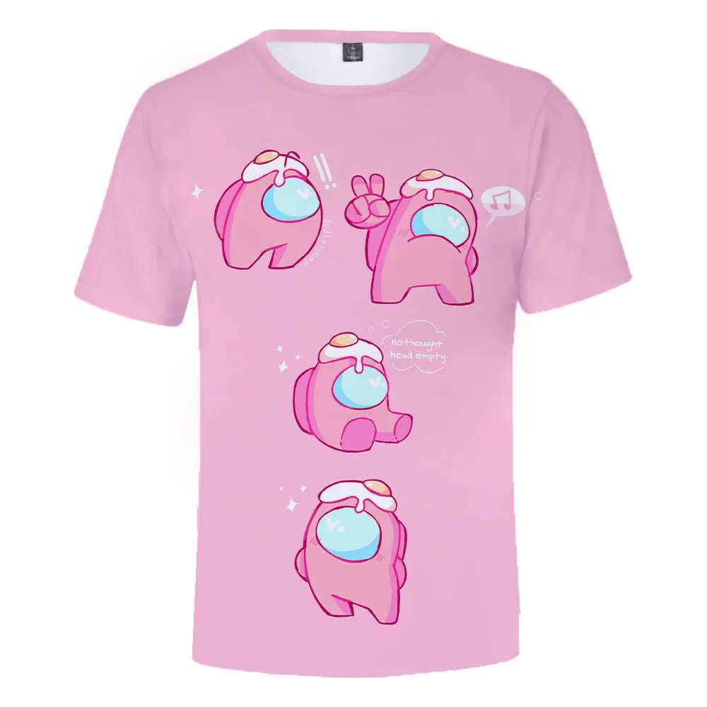 Футболка детская Among Us с 3D принтом для мальчиков и девочек 2021 | Мужская одежда