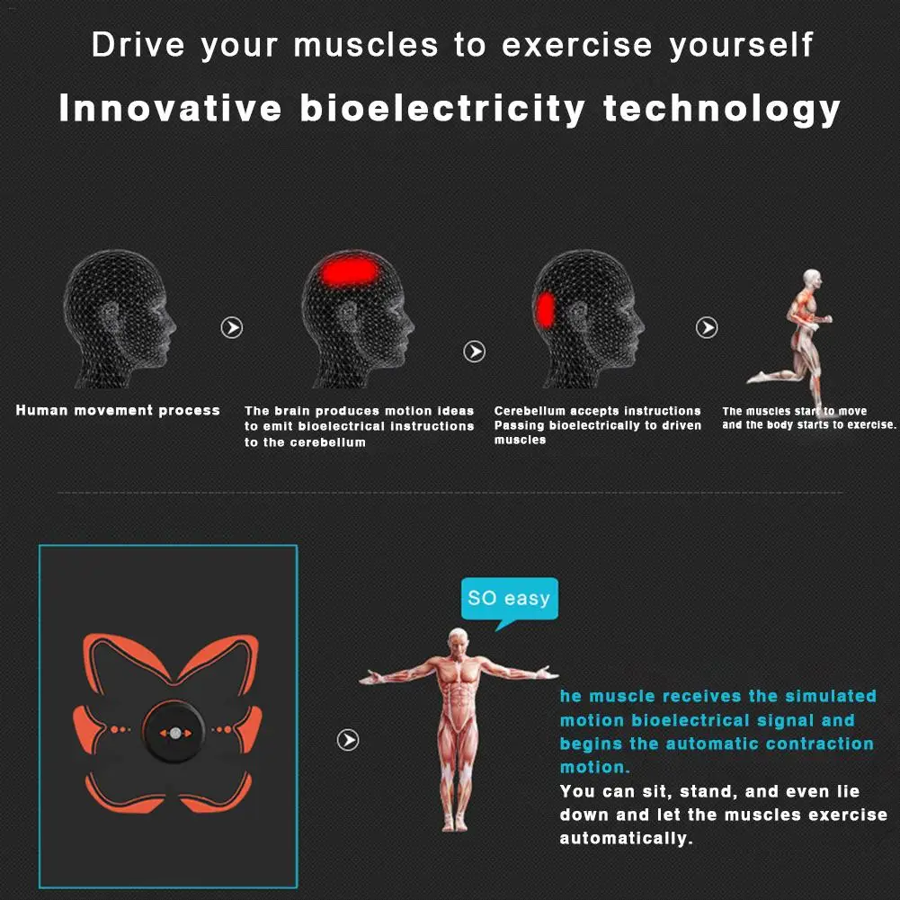 Перезаряжаемый стимулятор для брюшных мышц портативный беспроводной тренажер