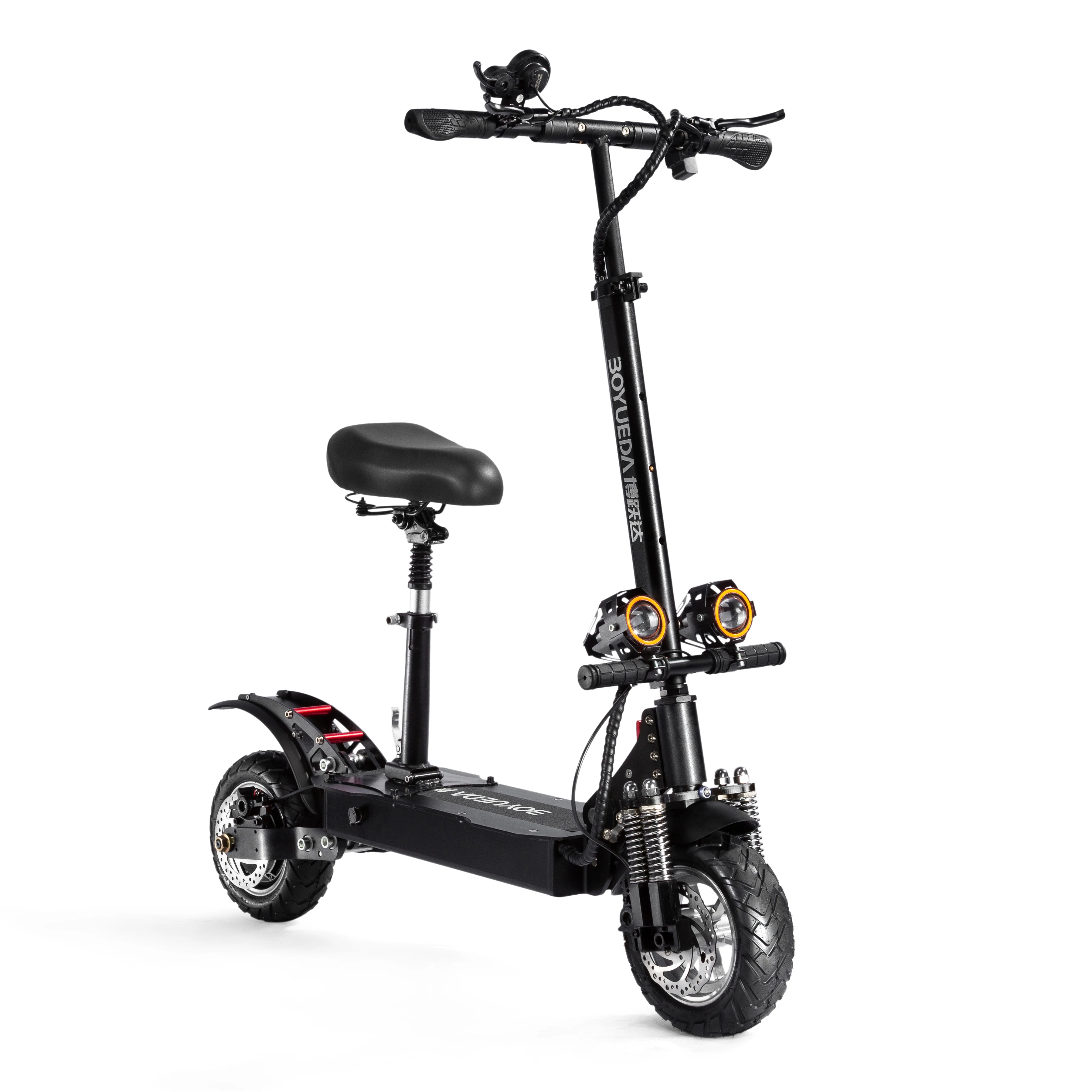 Электрический складной скутер scooter52V 10 дюймов 1600 Вт маслотормоз ульсветильник