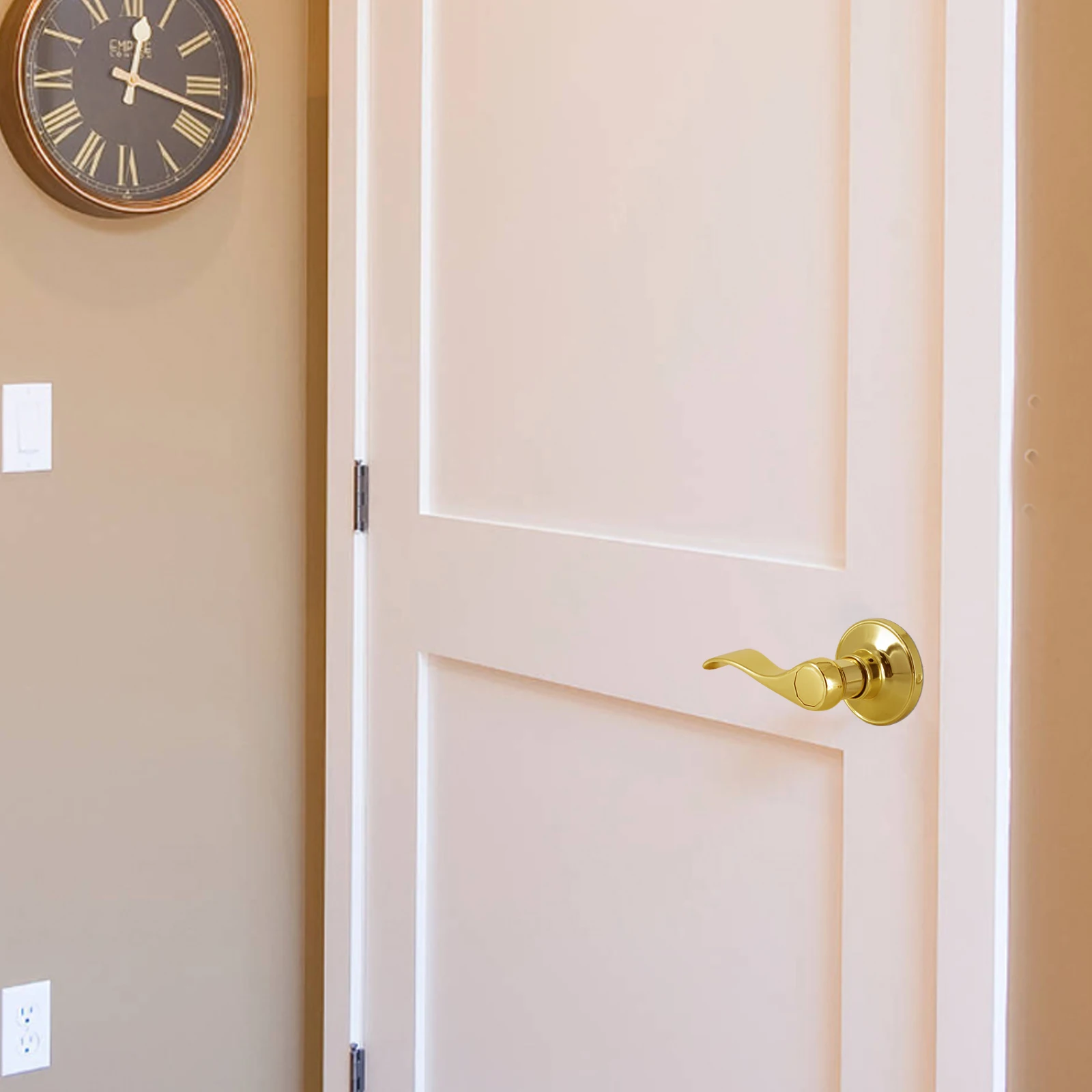 Золотые латунные дверные ручки Probrico для межкомнатных дверей набор рычагов