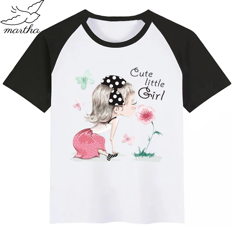 Прекрасные милые платья принцессы для девочек Новое поступление s футболки со
