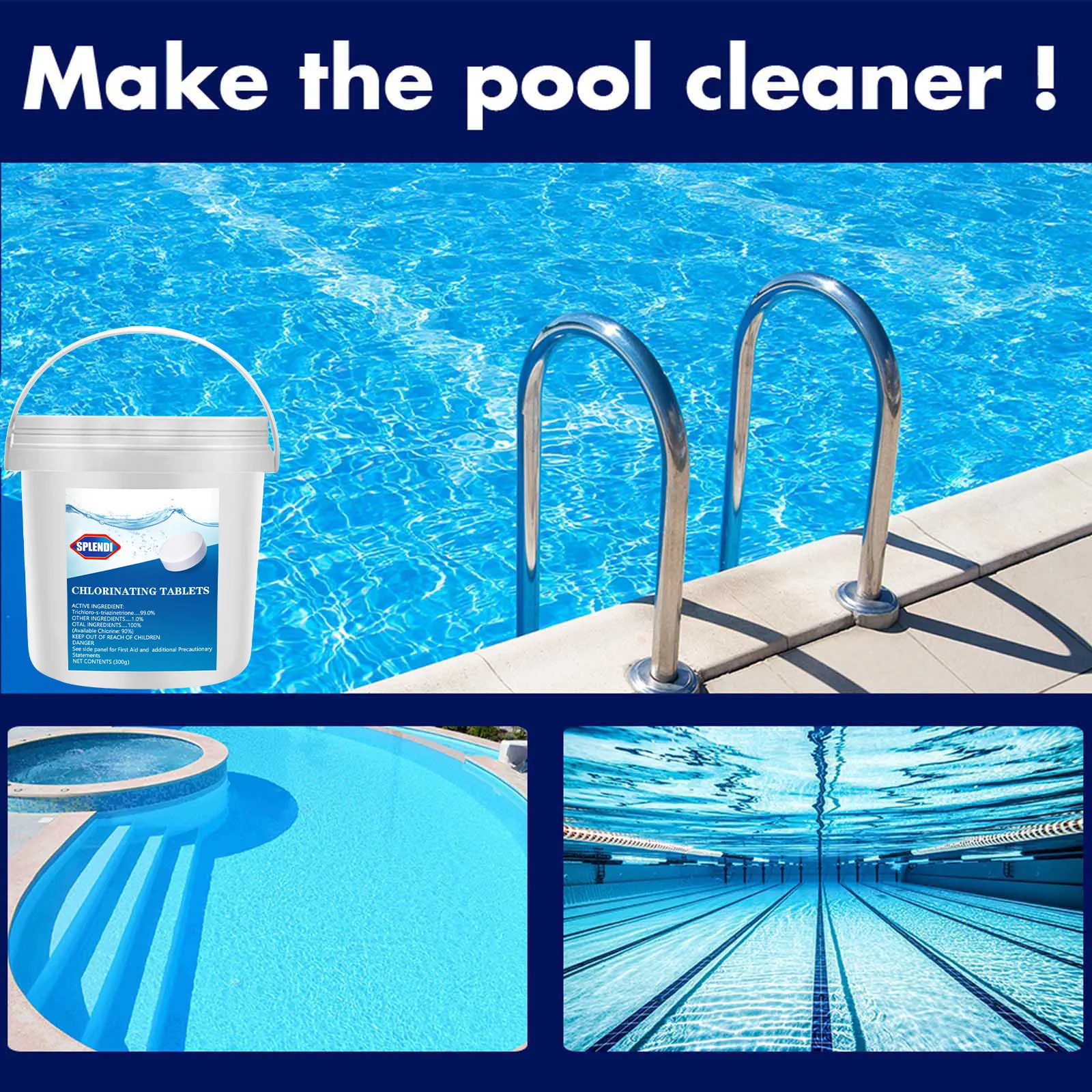 

Swimming Pool Accessories Chlorine Cleaning Tablets Disinfection Pills Dechlorinator Chlorine Neutralizer Water Purification