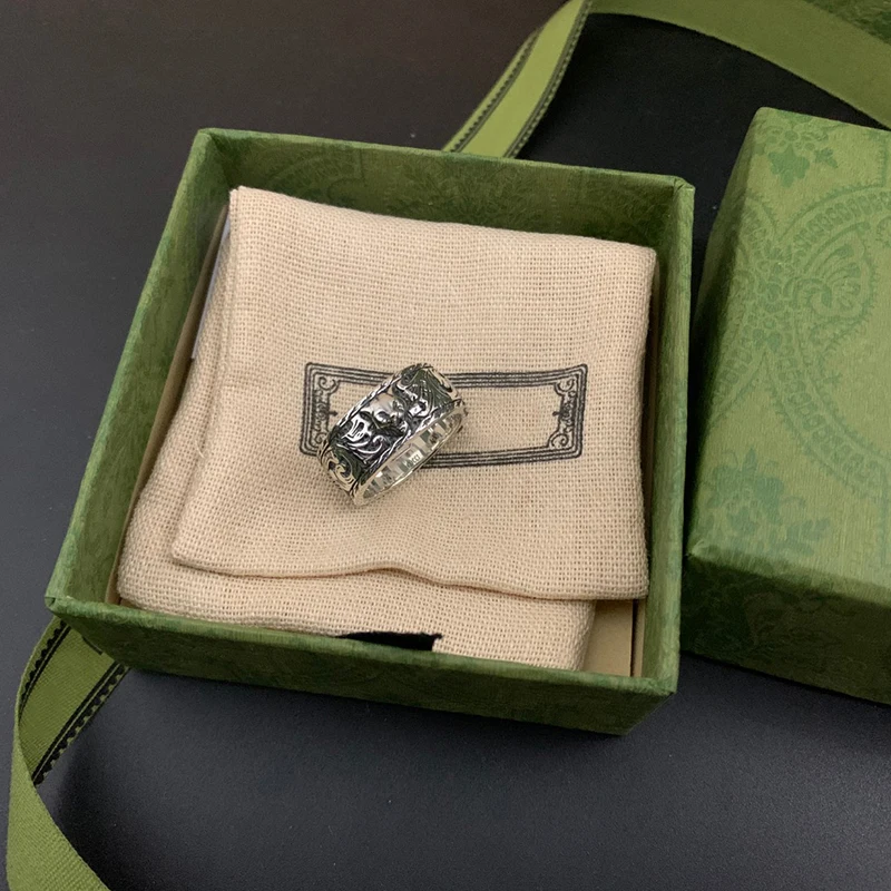 Женское и мужское кольцо в виде головы тигра | Украшения аксессуары