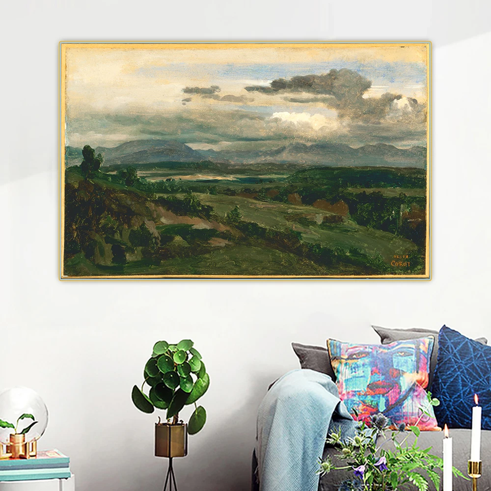 Картина маслом на холсте цитон Жан Батист Камилла корот цивита кастеллана