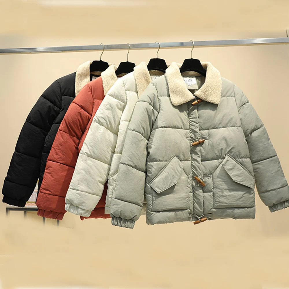 Модная женская зимняя куртка с хлопковой подкладкой теплая новинка 2019 Зимняя
