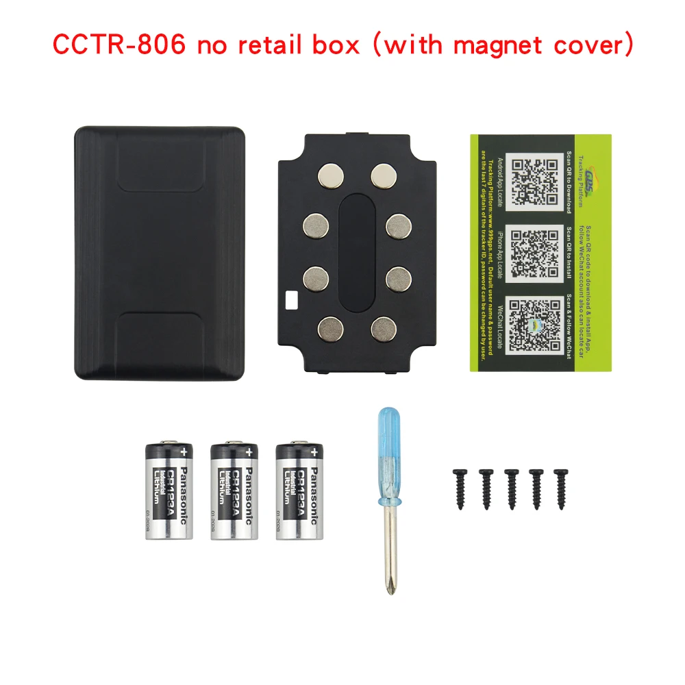 with magnetic cover1 CCTR-806 портативный gps-трекер дополнительный магнитный GSM четырехдиапазонный локатор gps+ LBS Отслеживание с длительным временем ожидания 4500 мАч батарея - Цвет: with magnetic cover1