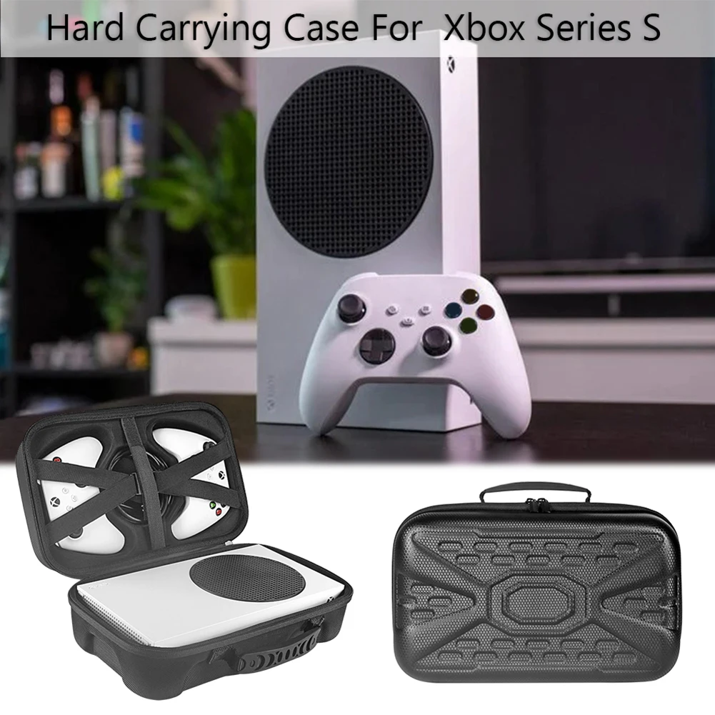 

Дорожная сумка для хранения игровой консоли, чехол, сумка для игровых аксессуаров, защитные карманы для хранения для контроллеров Xbox серии S...