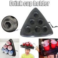 inflatable pong hat portable drink cup holder fun throwing game water toys suitable for pool beach party jlrr