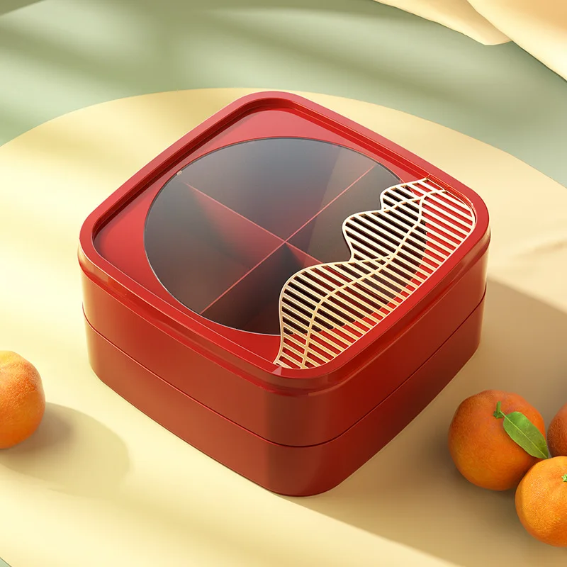 

Light luxury fruit tray box home living room coffee table creative snacks dried fruit nut candy storage box plastic fruit tray