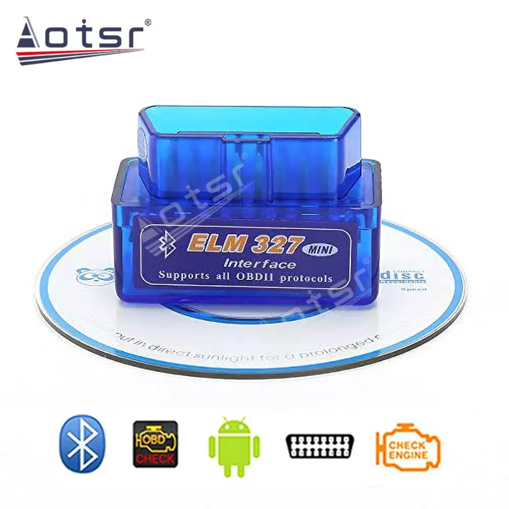 Горячая Распродажа Super Mini Elm327 Bluetooth OBD2 Elm 327 Android автомобильный адаптер сканер OBD 2
