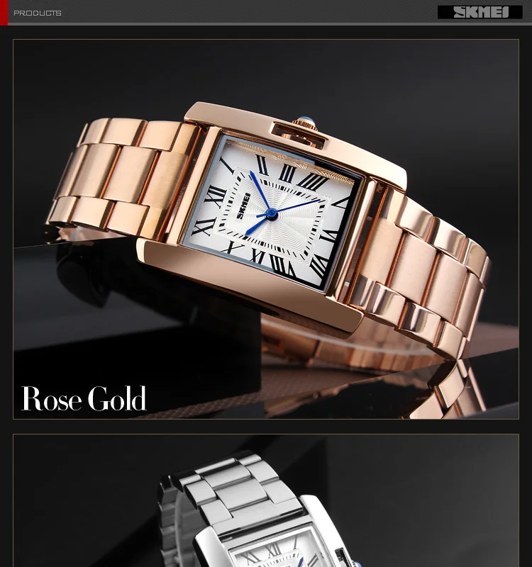 SKMEI роскошные часы Relogio Feminino 1284 ремешок из нержавеющей стали женские наручные часы женские кварцевые часы Montre Femme