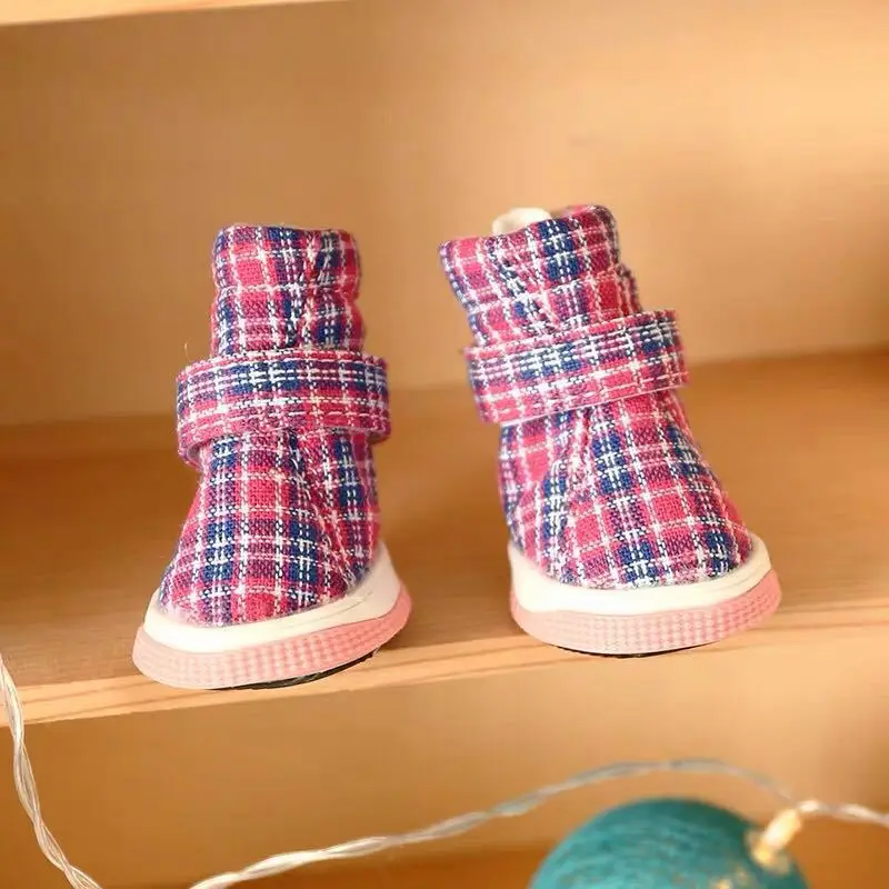 

Pet Shoes Dog Booties Teddy Pomeranian Schnauzer a Set of 4-of Shoes Comfortable Spring And Autumn New Style Anti-slip Waterproo