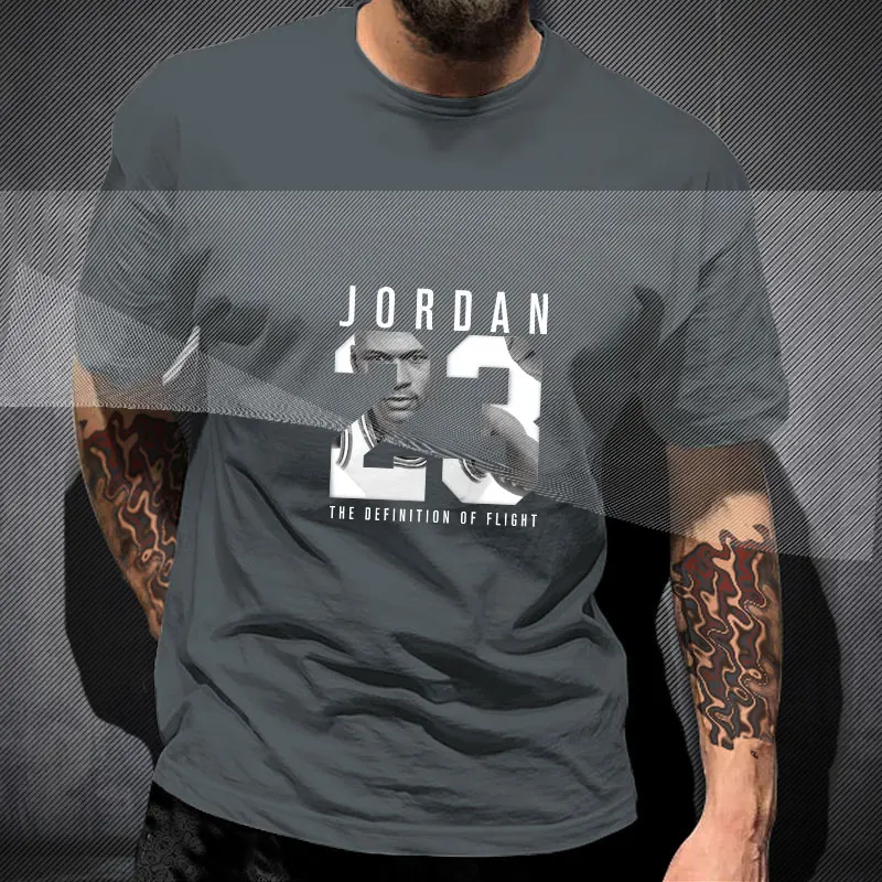 

Men Summer Casual T-shirt Cotton Sport Tshirt Brand Men's T-shirt Streetwear Hip Hop Print O-neck Male Oversized Tees Tops