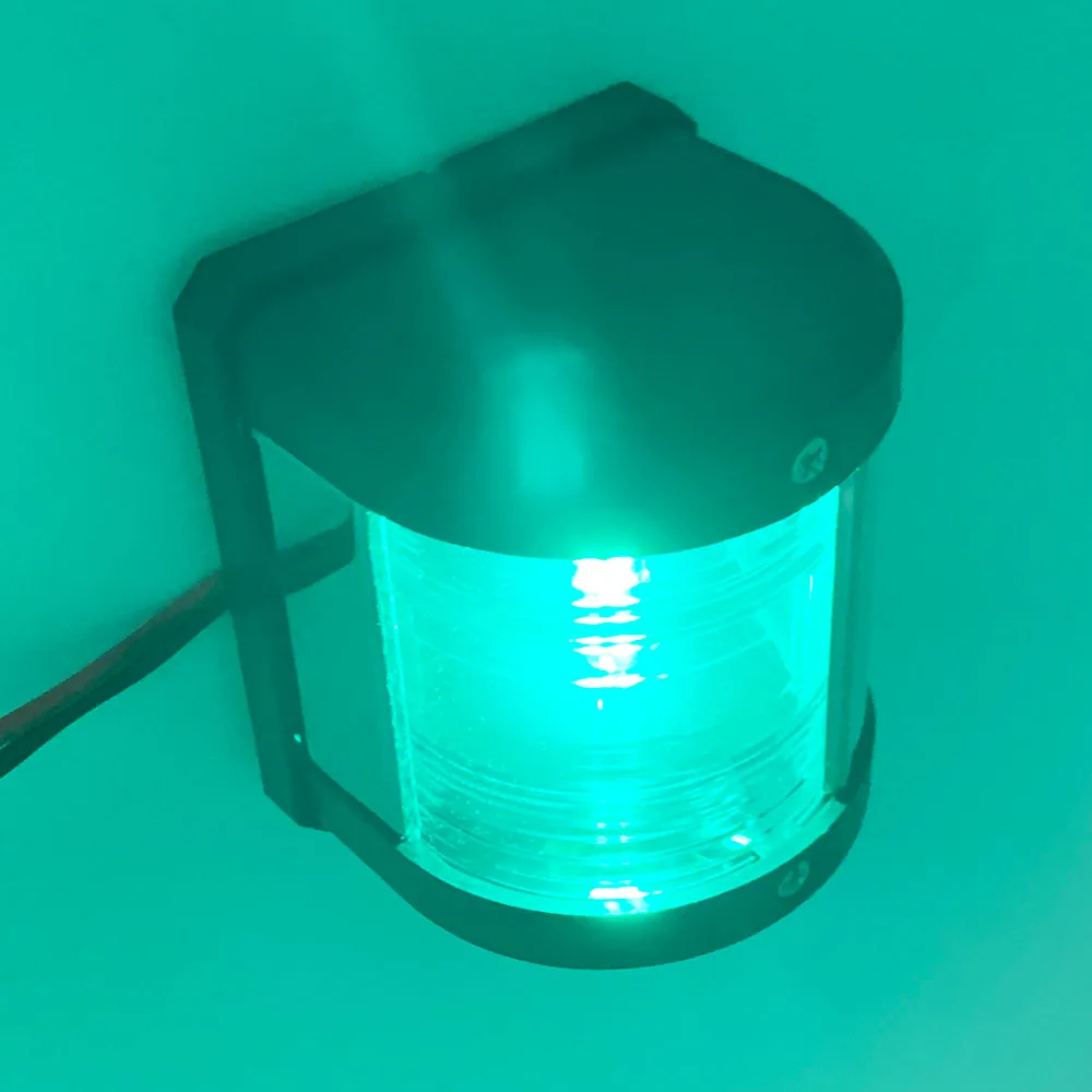 

12VDC LED Marine Boat Yacht Nautical Stainless Steel Red and Green Bi-Color Navigation Lantern