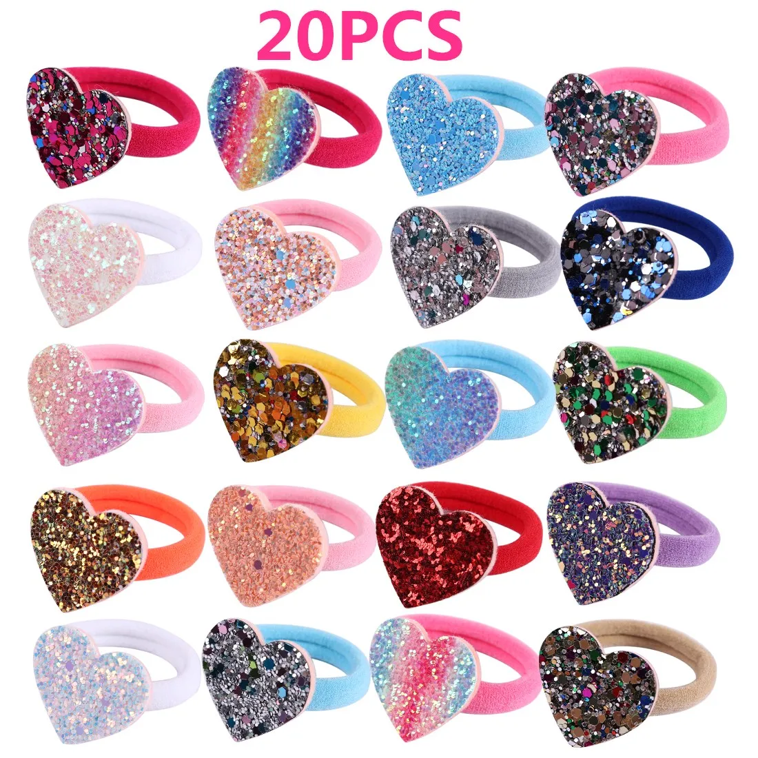 Набор аксессуаров для волос XIMA 8 шт./лот с мультяшными цветами эластичная